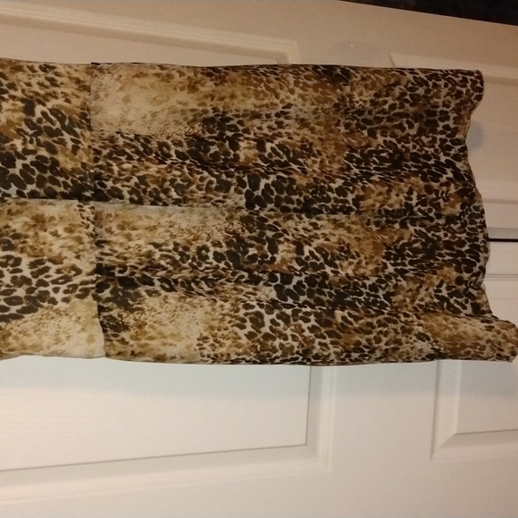 AnnaLee +Hope women's animal print midi dress Sz 10 - Picture 11 of 17